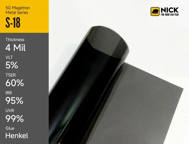 Avastage metallist toonkilet ja akende metalliseeritud kilet auto ülima kaitse tagamiseks